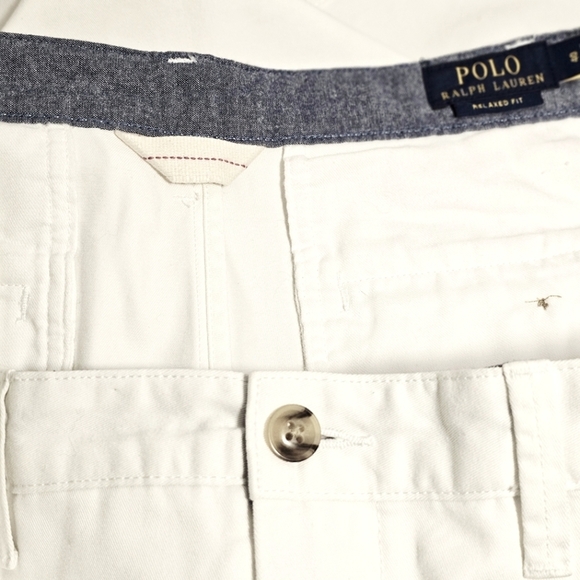 Polo Ralph Lauren Mens White 5-pocket Relaxed Fit Cotton Shorts Size 40 - Picture 6 of 9